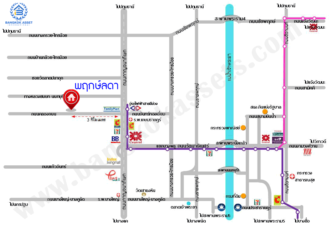 บ้านมือสองตกแต่งใหม่ ม.พฤกษ์ลดา1 บางใหญ่-เซ็นทรัลเวสต์เกต บ้านเดี่ยวคุณภาพ LH เนื้อที่ 50 ตร.ว. พร้อมฟังก์ชั่น 3 ห้องนอน 2 ห้องน้ำ 2 ที่จอดรถ เดินทางสะดวกสบาย บนเส้นทางสายหลัก "กาญจนาภิเษก" ใกล้เซ็นทรัลเวสต์เกต และเพียง 10 นาทีถึง รถไฟฟ้า "สถานีคลองบางไผ่"
